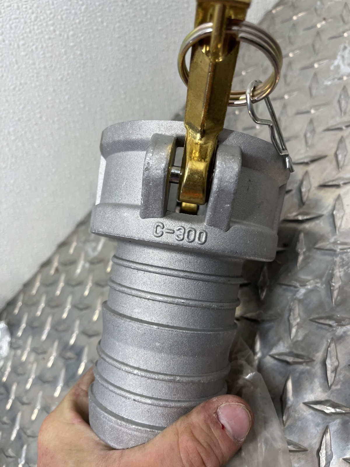 Cam and Groove Adapter: 3″ Camlock Coupling to Hose shank