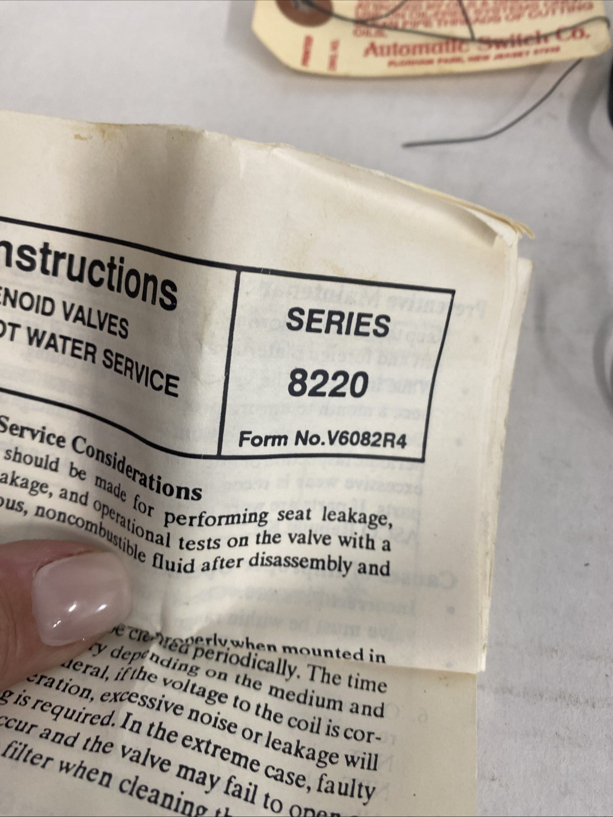 ASCO RED-HAT valves rebuild kit 304392 BRAND NEW SERIES 8220 OLD STOCK NEW A6