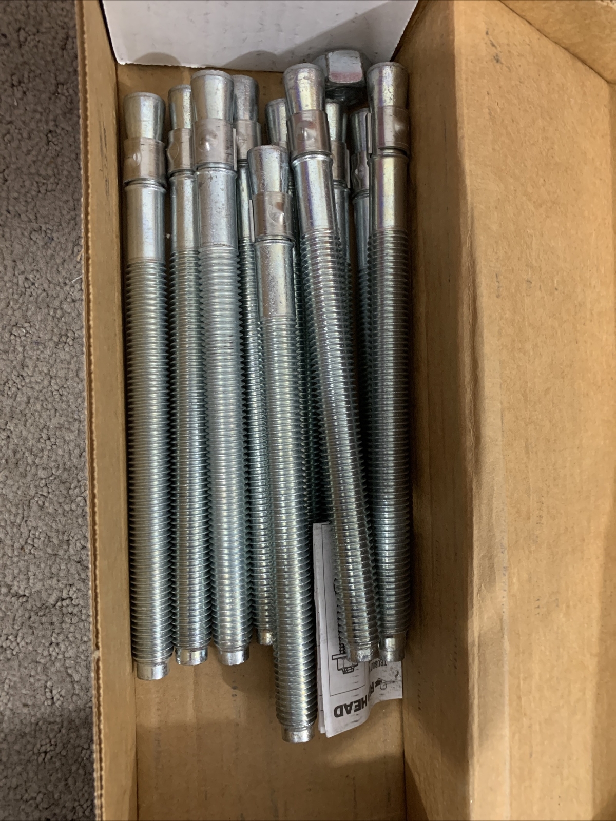 RED HEAD GWS-5884 TRUEBOLT WEDGE ANCHOR (2 Boxes Please See Pics!)