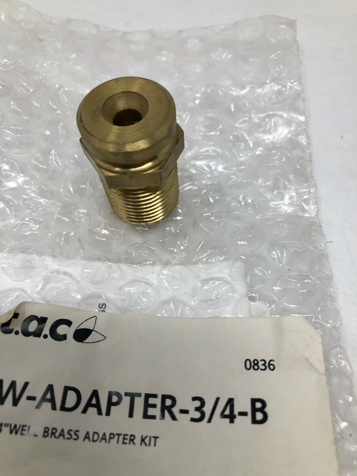 T.A.C. W-Adapter-3/4-B 3/4″ Well Brass Adapter Kit