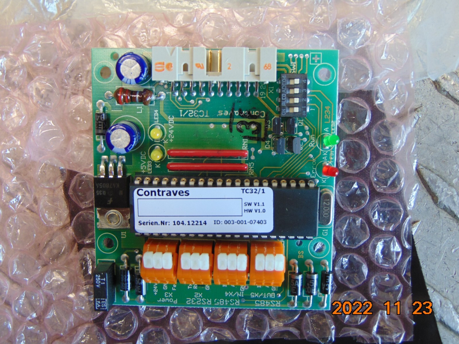 Contraves TC32/1 RS485 RS232 Circuit Board Controller