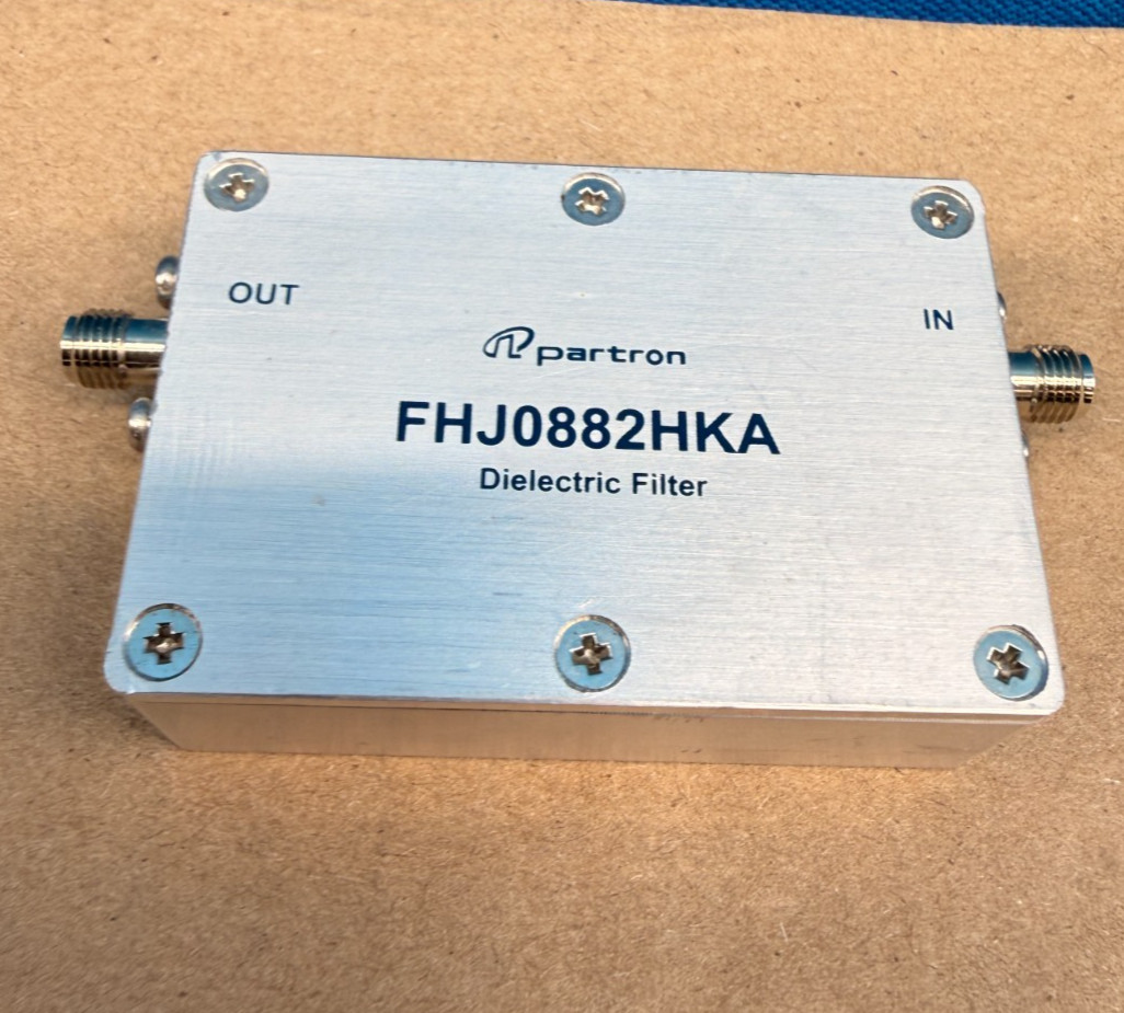 RF Dielectric Bandpass Filter SMA Female Telecom DAS Filter PatrOn FHJ0882HKA