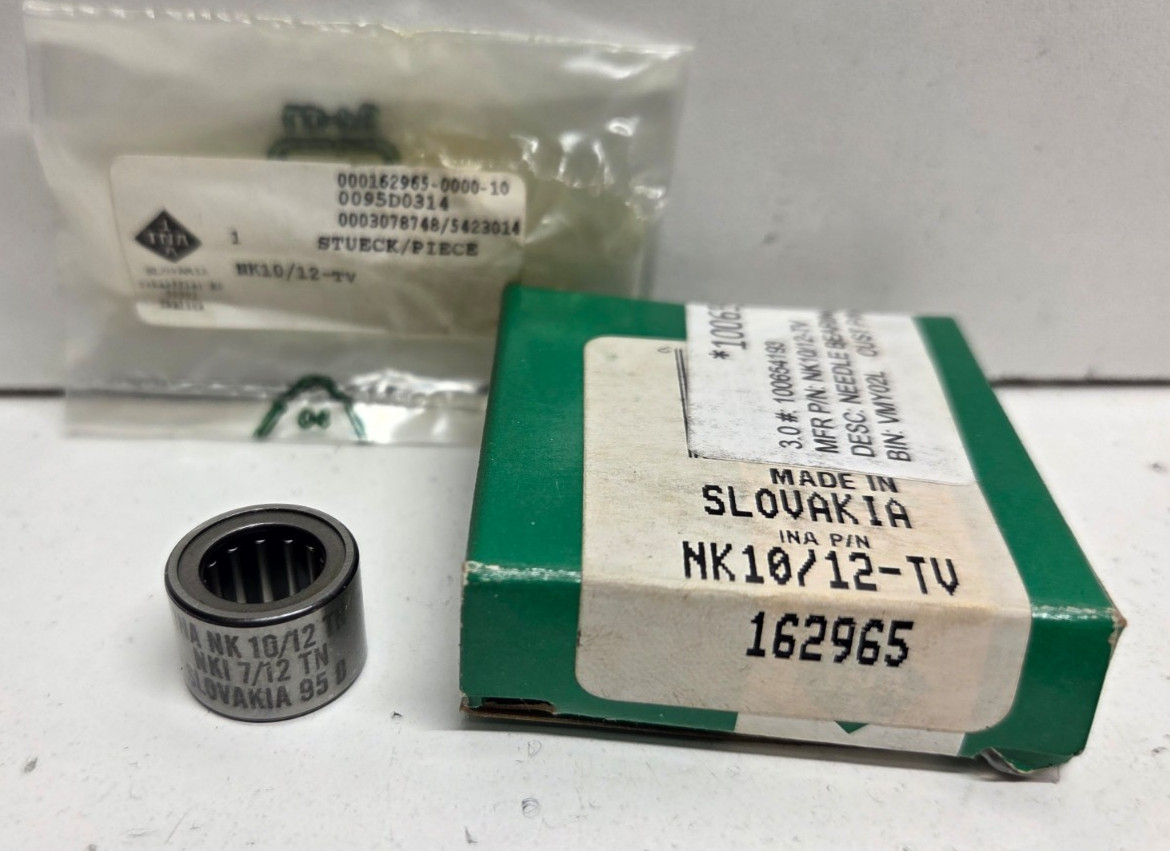NEW IN BOX! INA 10MM BORE X 17MM OD X 12MM WIDE NEEDLE ROLLER BEARING NK10/12-TV