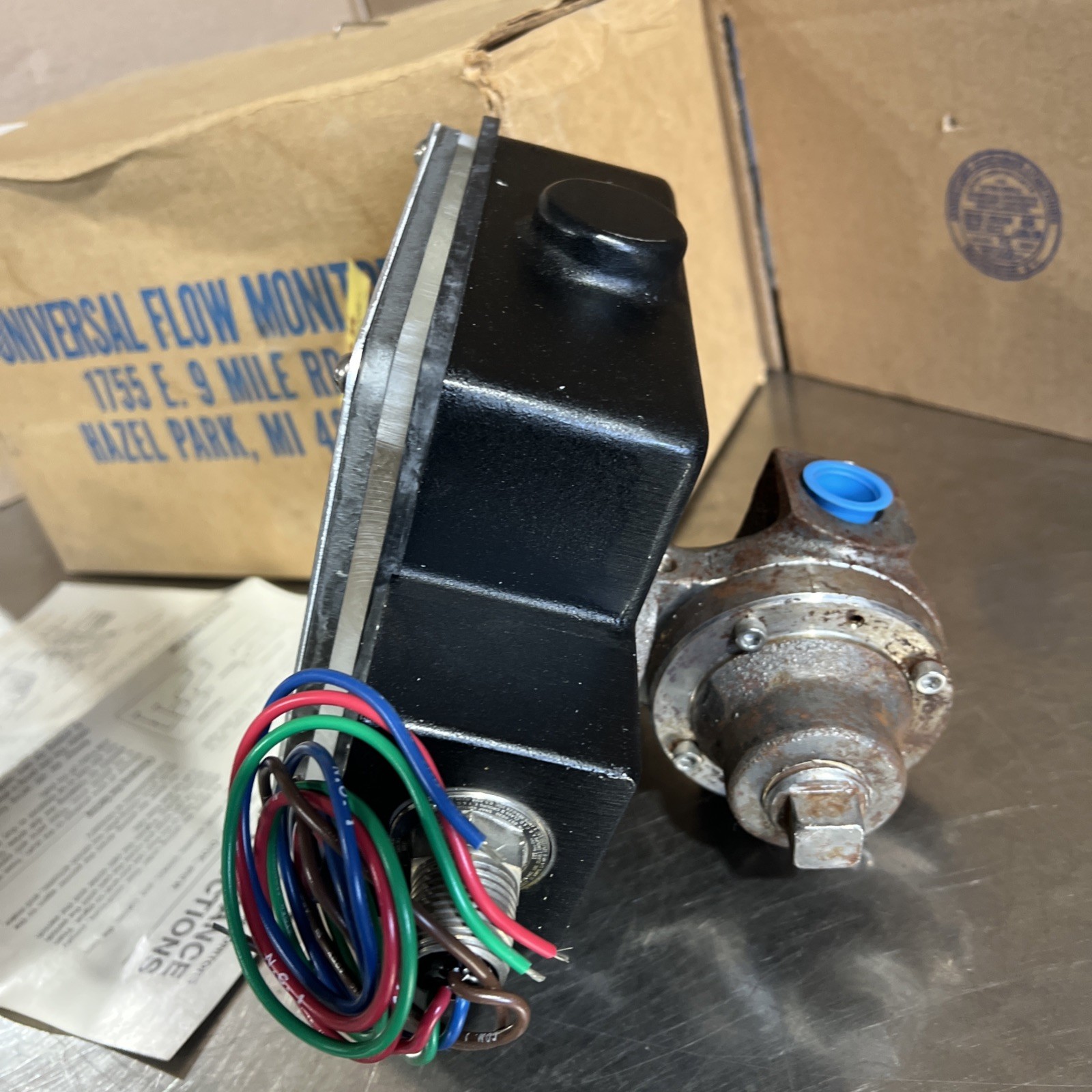 Ufm SN-MSF5GM-4-60V.86-7WR-ID-1.5D Variable Area Flow Meter 1-5gpm 1/2in Npt Nos