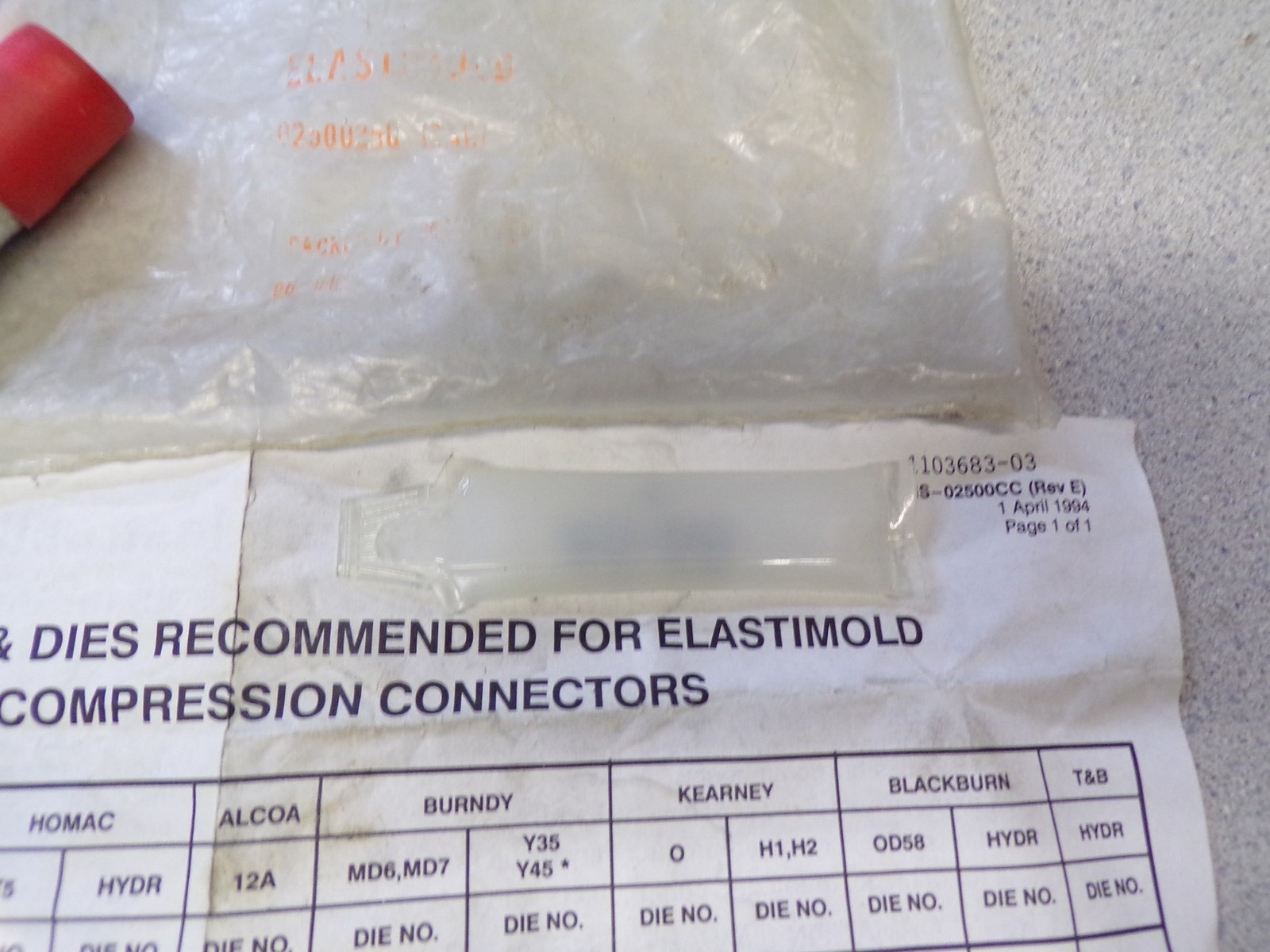NEW Elastimold 1103683-03 Elbow Compression Connectors *FREE SHIPPING*
