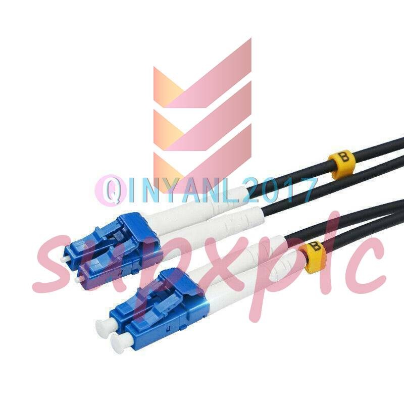 Black Armored Fiber Cable Duplex Fiber Optic Patch Cord 150M LC-LC UPC SM 9/125