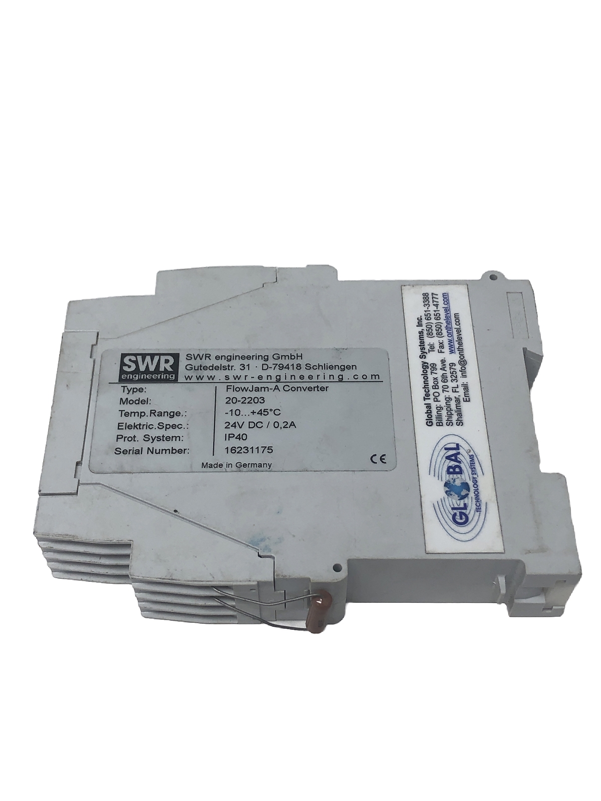 Used SWR Engineering 20-2203 FlowJam-A Converter, -10…+45 deg C