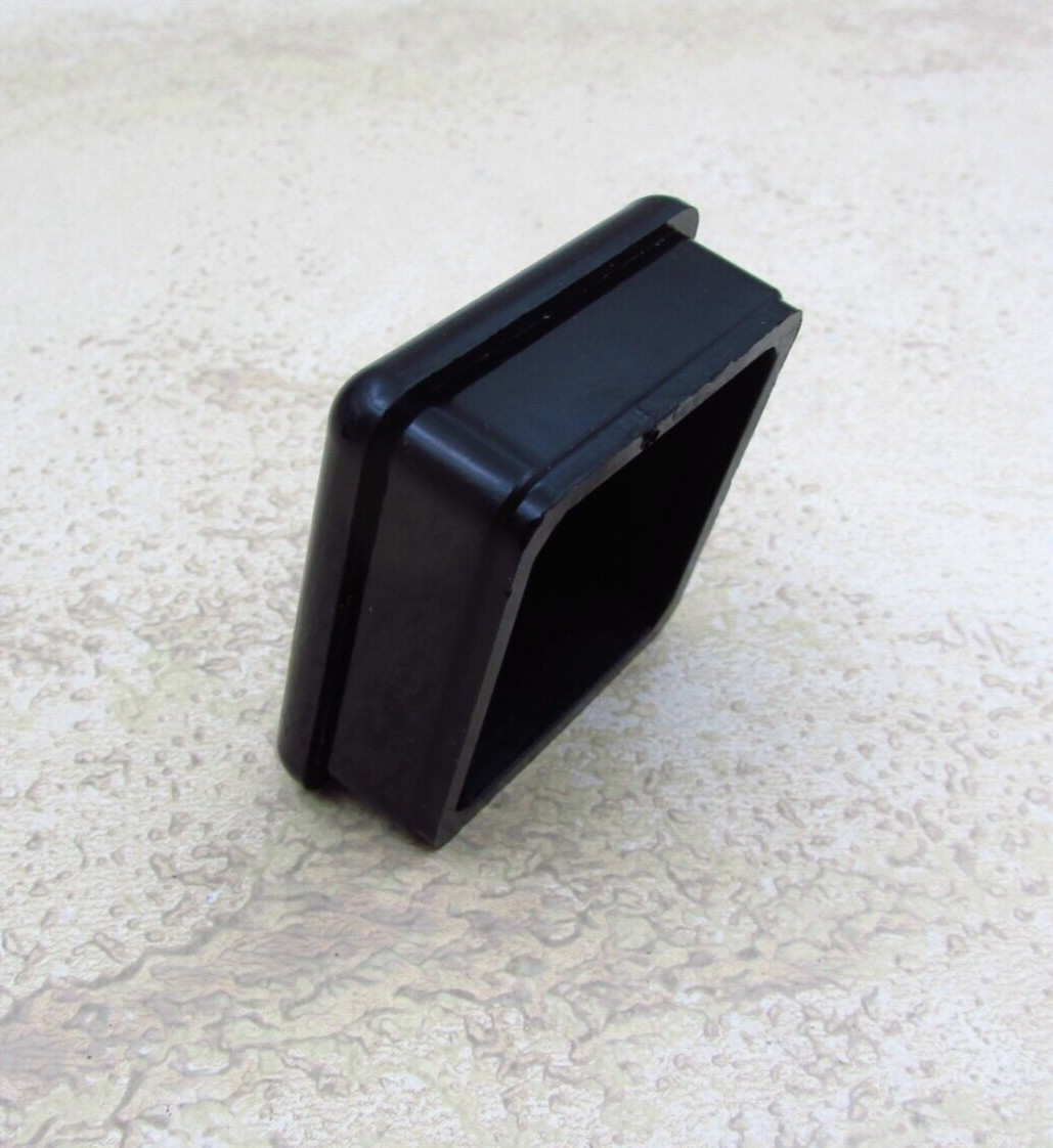 QTY 4 Black 1-1/2″ Inch OD, 1-3/8 ID, Square Tube End Cap Plastic Insert Plugs