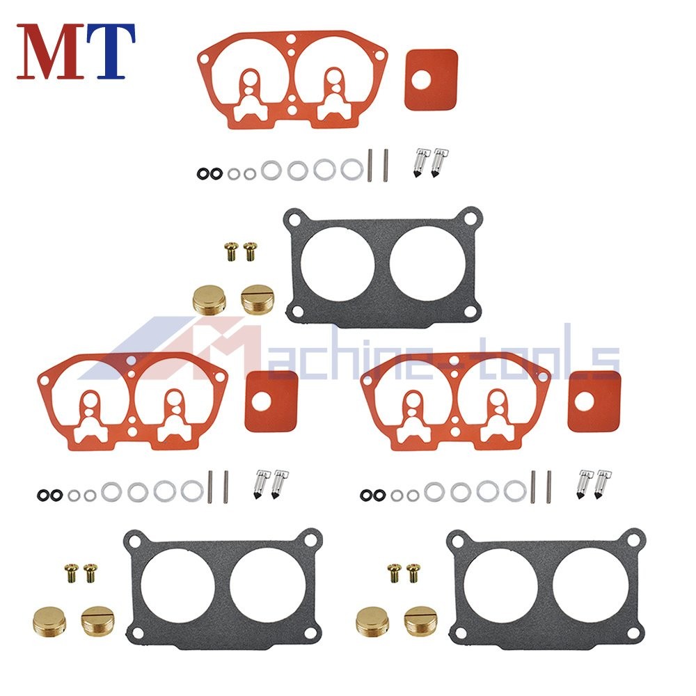 3× Carburetor Rebuild Kit For Outboard For Yamaha V-6 150 175 200 225 HP 86-95