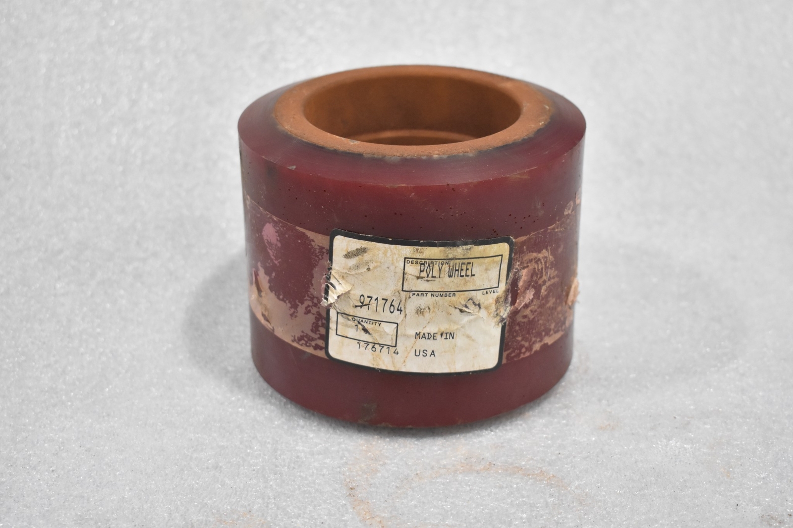 POLY WHEEL 971764 LOAD WHEEL 3.14″ BORE 5.02″ OUTSIDE DIAMETER 4.13″ HEIGHT