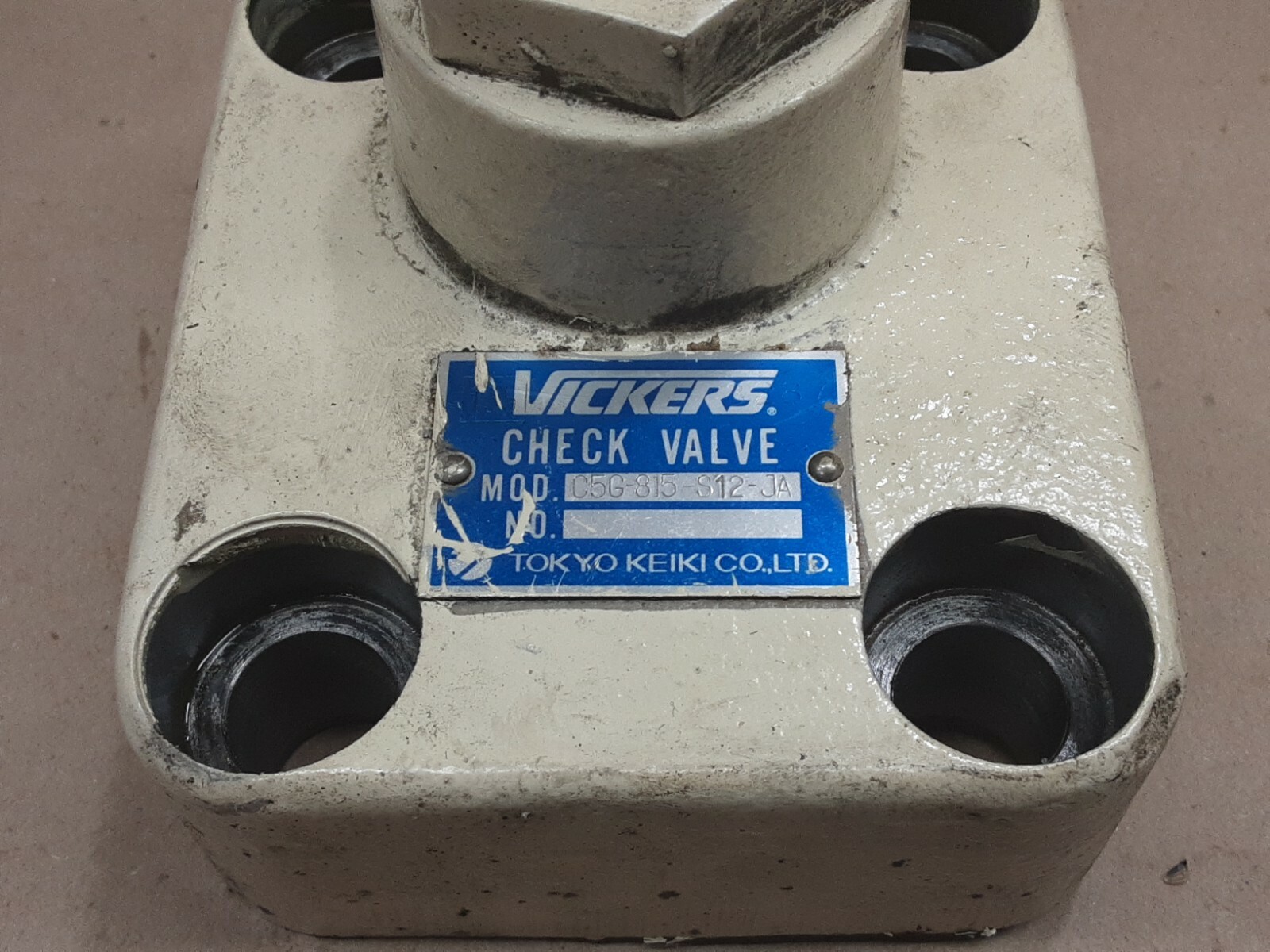 TOKYO VICKERS CHECK VALVE C5G815S12JA / C5G-815-S12-JA #1206C16PR4
