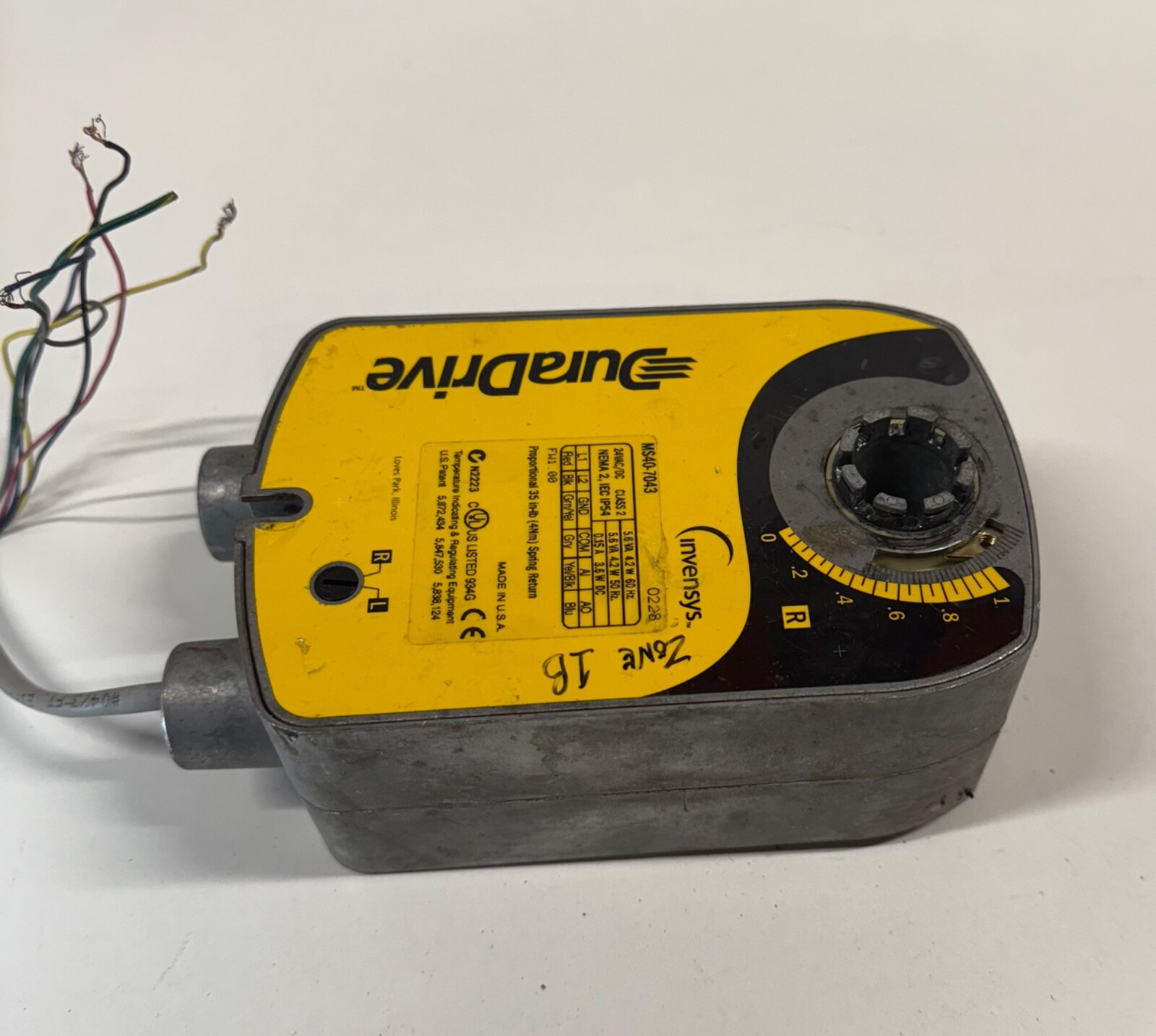 Invensys DuraDrive Proportional Actuator MS40-7043