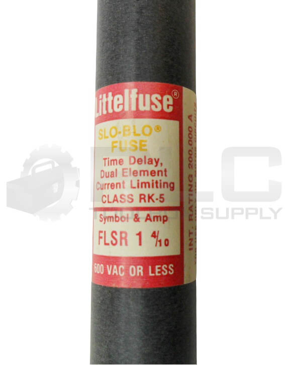 LOT OF 6 NEW LITTELFUSE FLSR 1 4/10 SLO-BLO FUSE 1-4/10A 600VAC