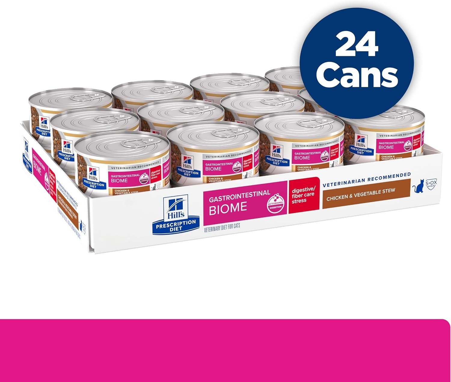 Gastrointestinal Biome Stress Digestive/Fiber Care Wet Cat Food, Chicken & Veget