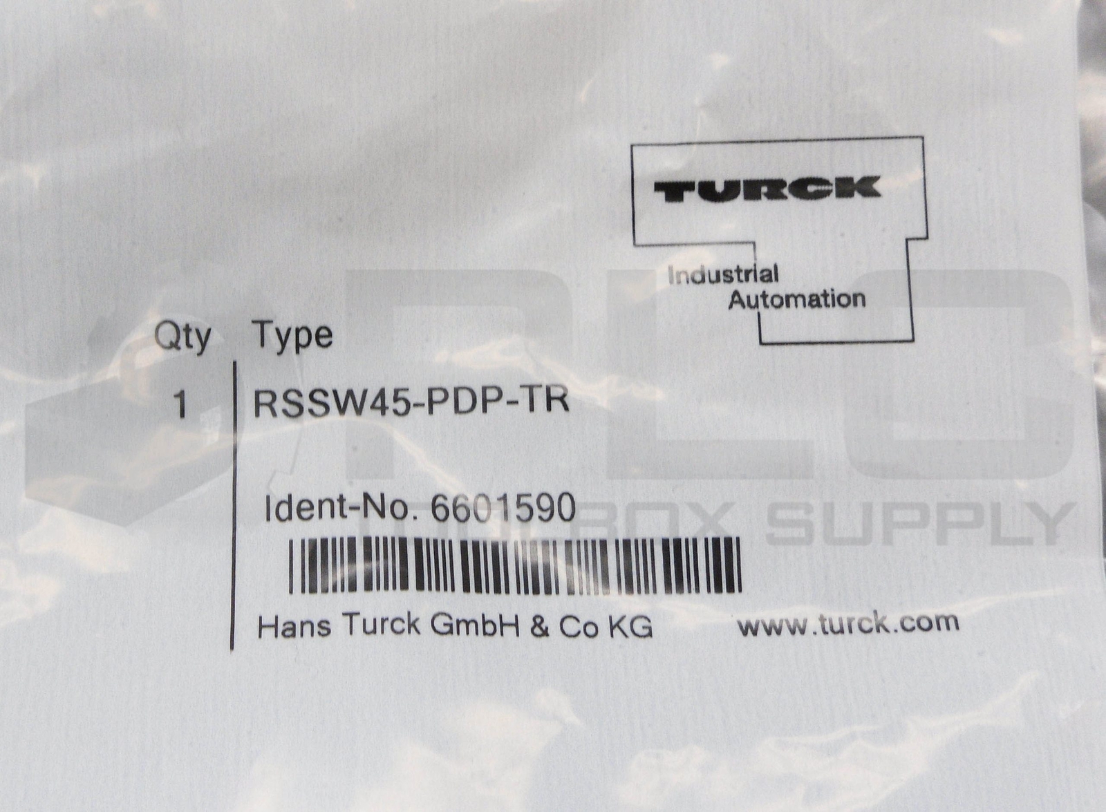 SEALED NEW TURCK RSSW45-PDP-TR TERMINAL RESISTOR CONNECTOR 6601590