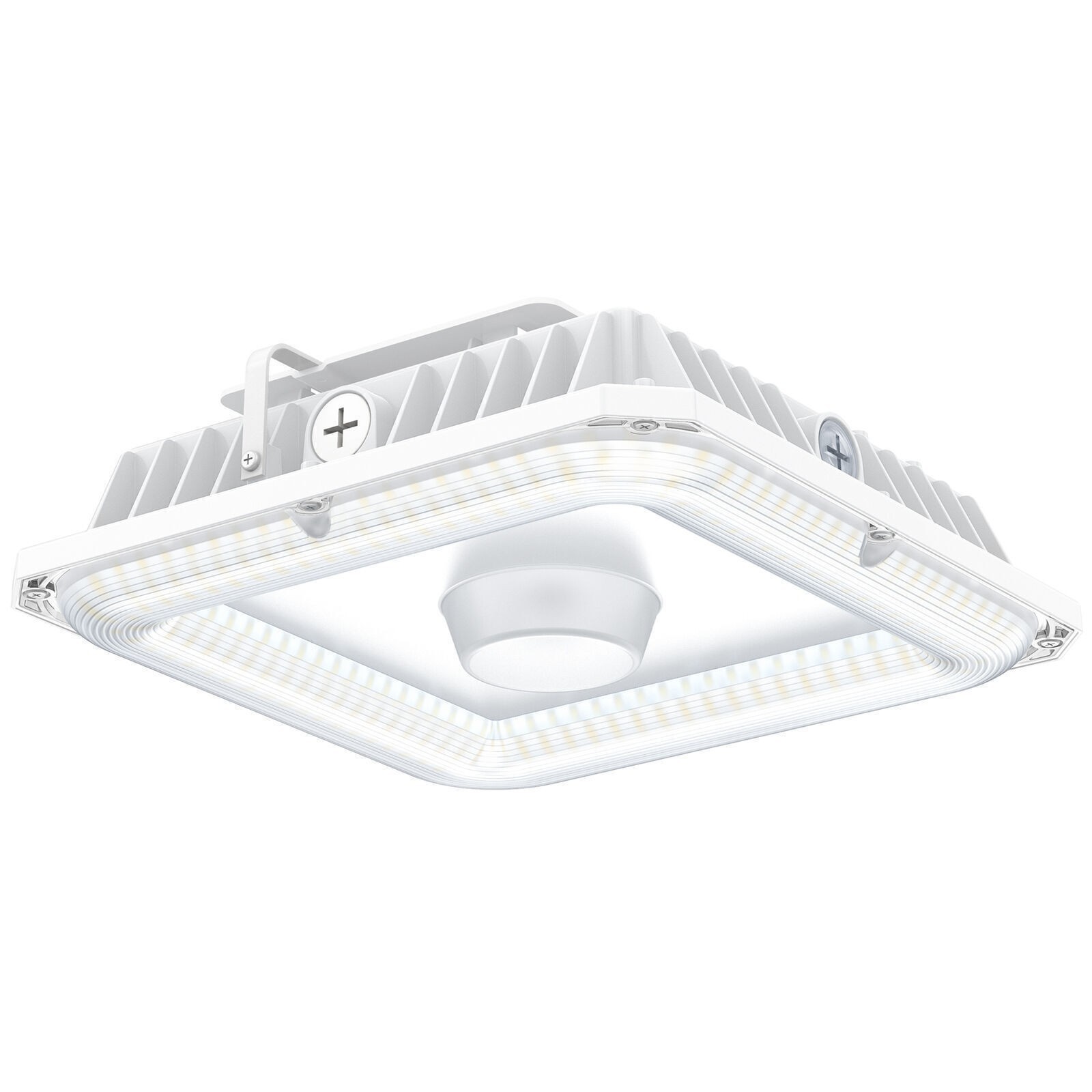 2PACK 100W LED Canopy Light Outdoor Gas Station Parking Lot Garage Light 13500LM