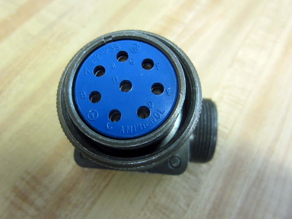 Amphenol 22-23S Circular Connector 90° Plug 2223S (Pack of 3)