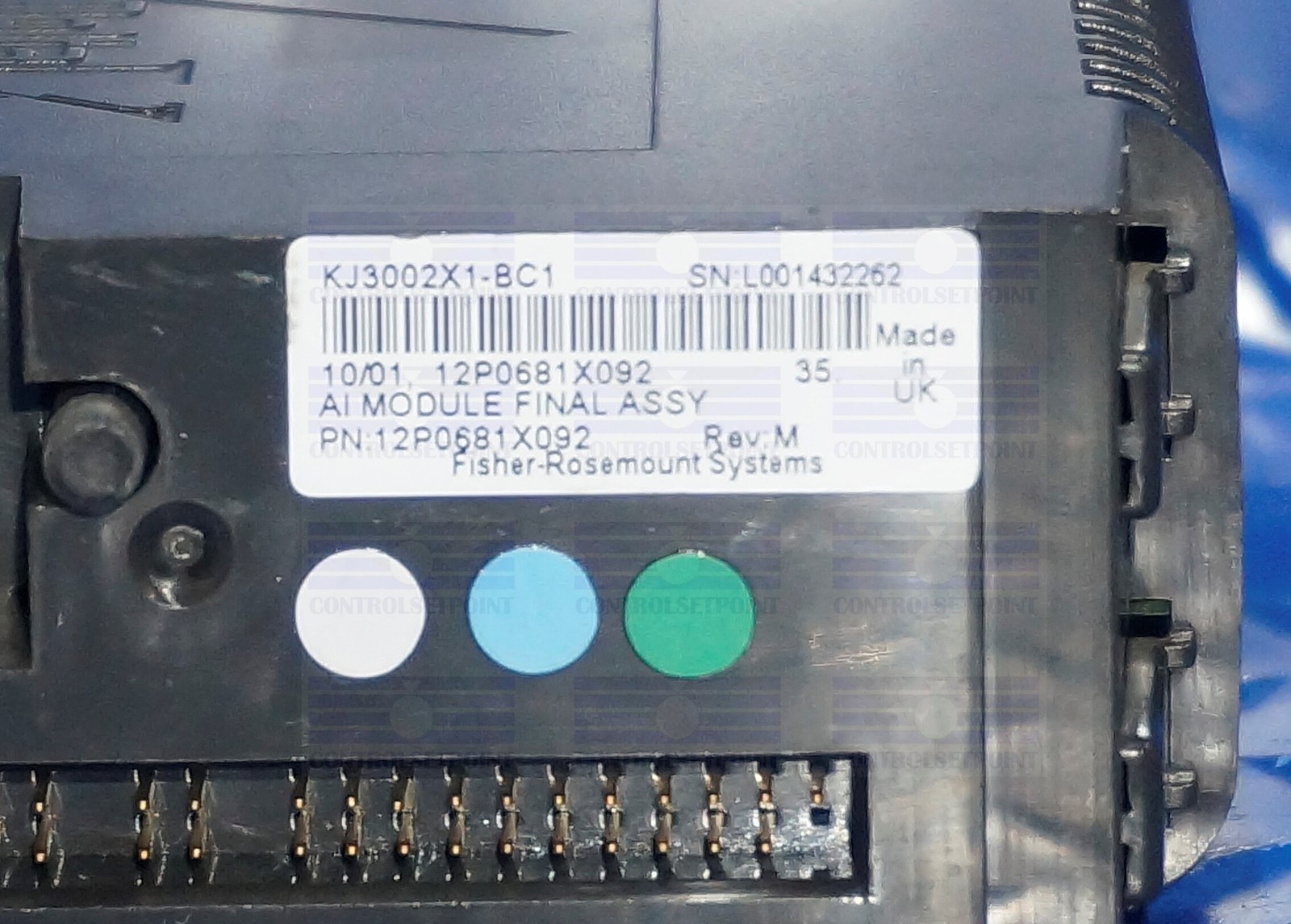 EMERSON DELTAV KJ3002X1-BC1 AI MODULE FINAL ASSY 4-20MA CARD VE4003S1