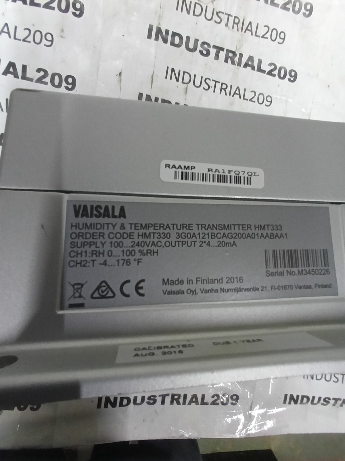 VALSLA HUMIDITY + TEMPERATURE TRANSMITTER HMT333