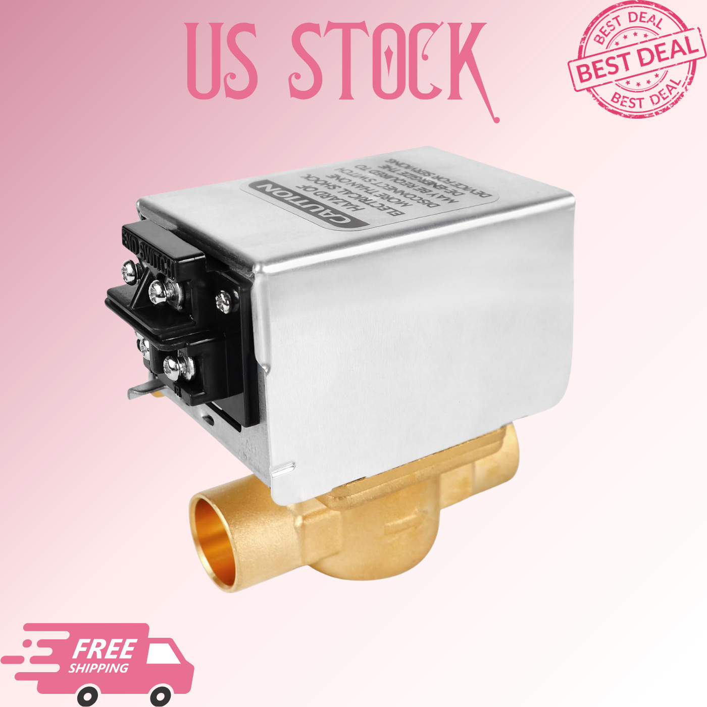 NEW V8043F1036 Zone Valve 3/4 Sweat 24V 2-Way 4-Wire Normally Closed Actuator