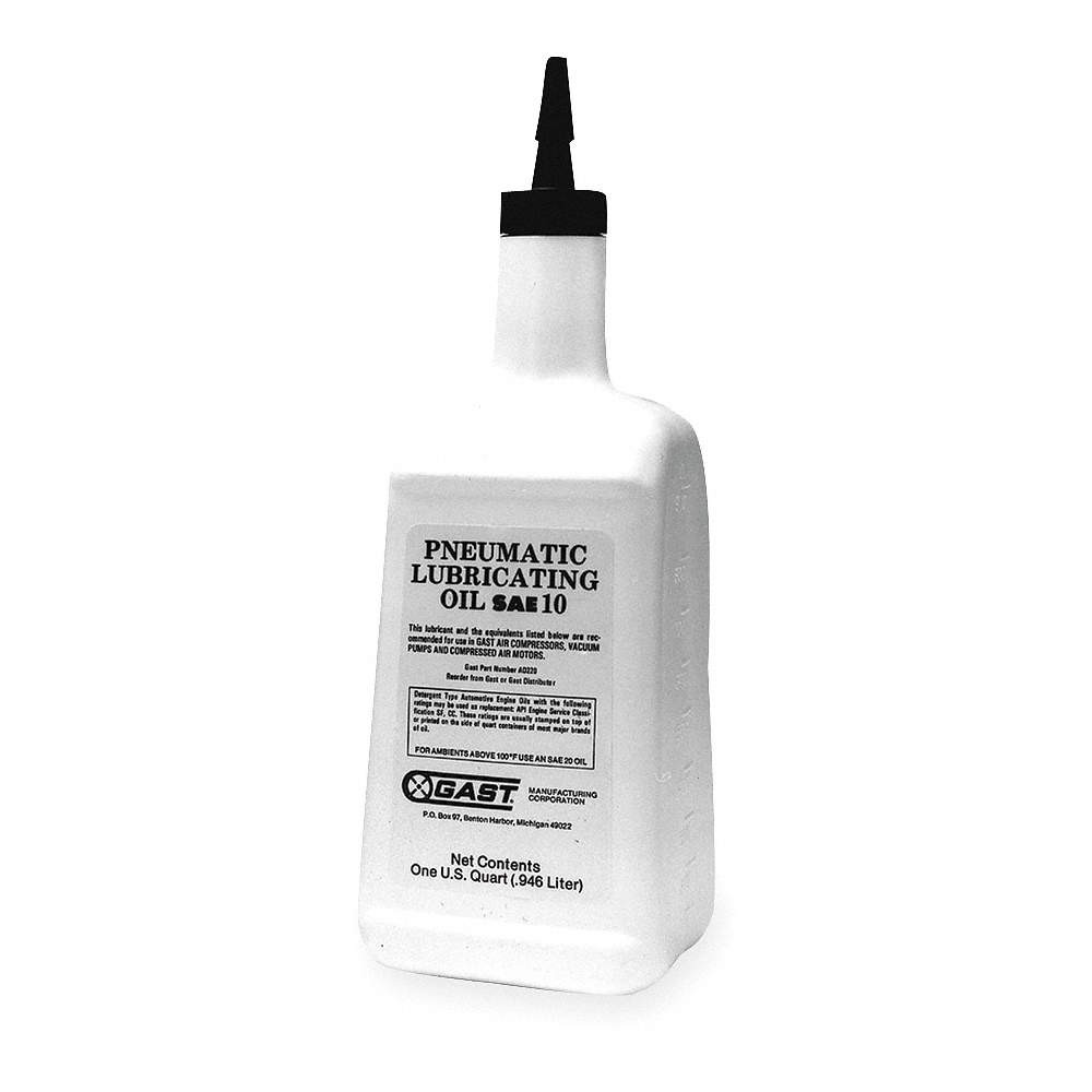 GAST KAD220-WW Lubricating Oil, 1 qt, Drip Can, 10 SAE PK 5