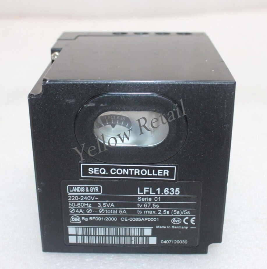 LANDIS & GYR LFL1.635 GAS BURNER CONTROLLER 220-240V 50/60Hz LFL1635