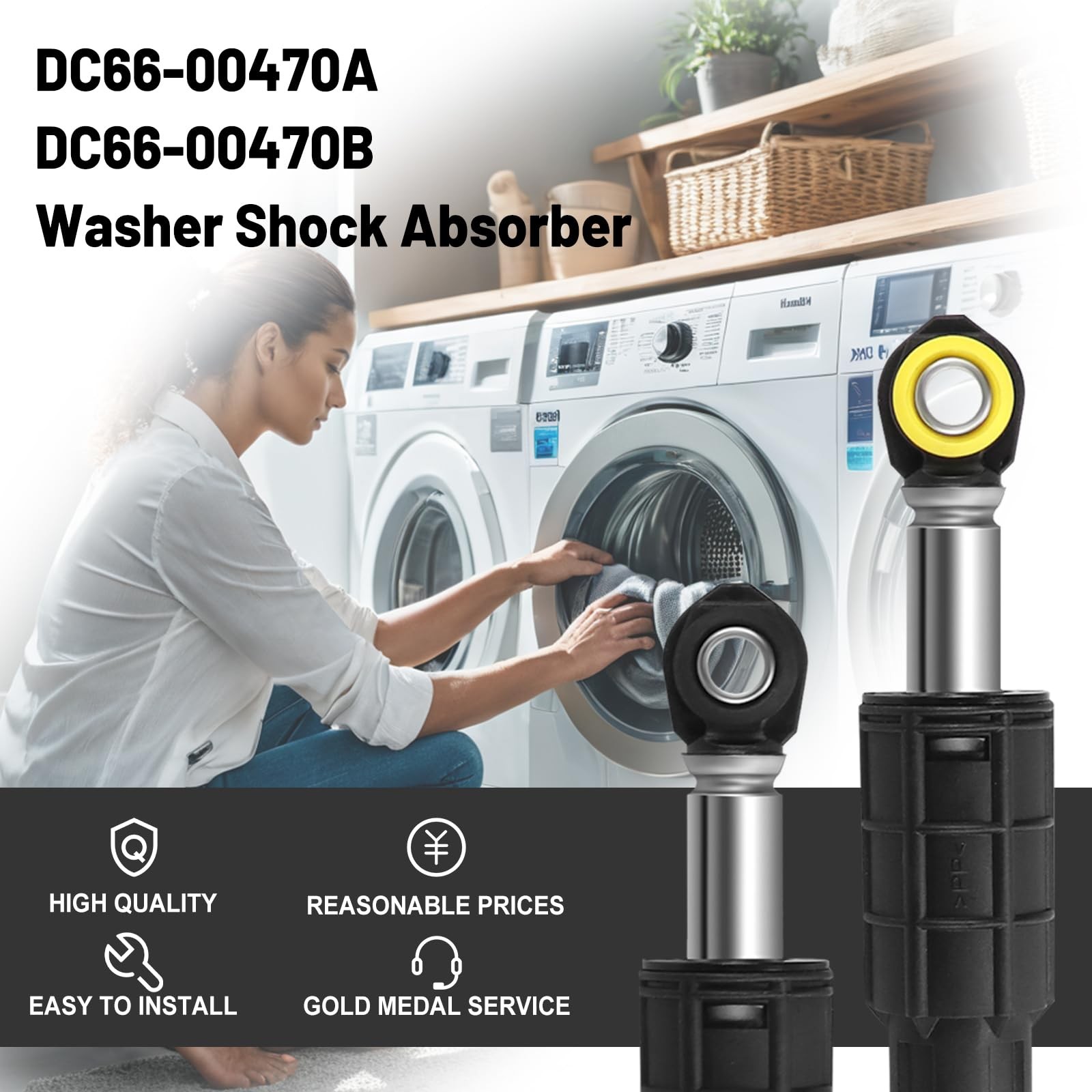 DC66-00470A & DC66-00470B Washer Shock Absorber with Sam-Sung Washing Machine…