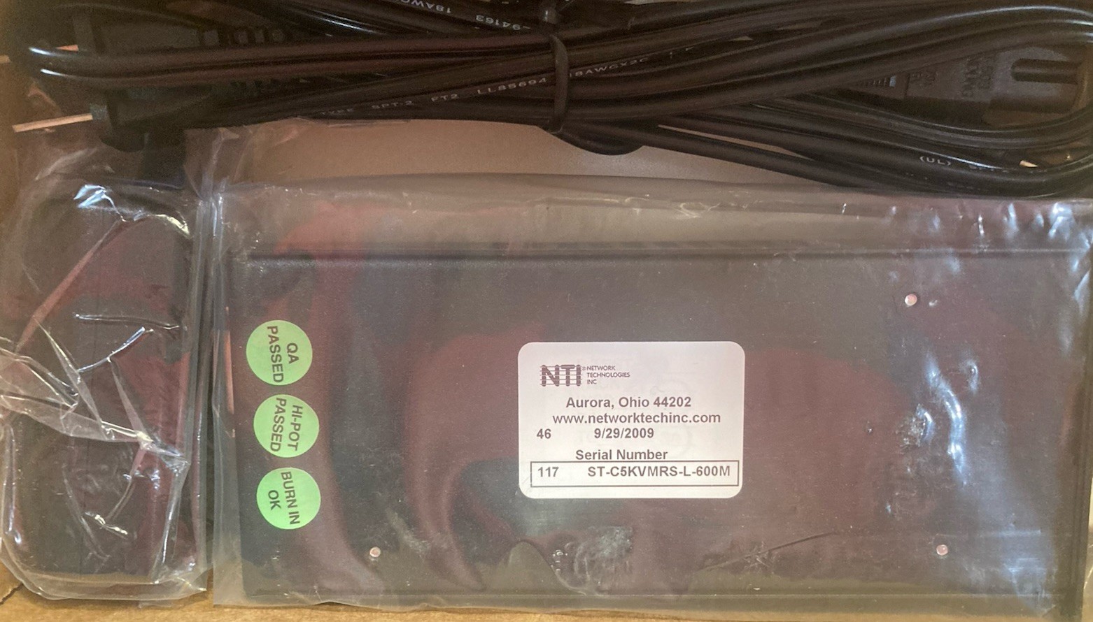 NTI XTENDEX Local Unit, PS2 KVM extender, ST-C5KVMRS-L-600M, New Old Stock