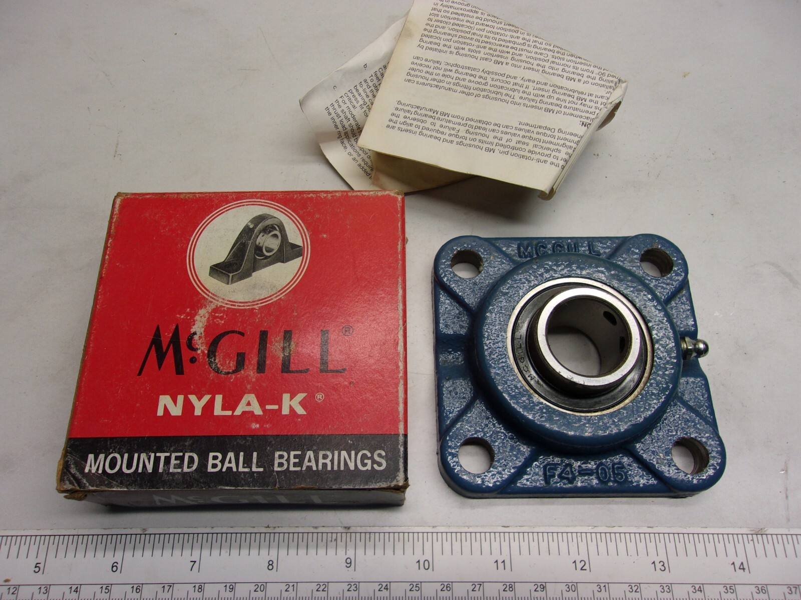 MCGILL FC4 25-1, 4 BOLT FLANGE BEARING, 0595A