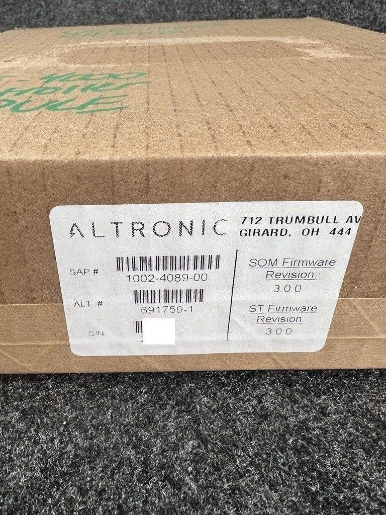 ALTRONIC 691759-1 Controller Module for DE-4000 Control Panel System