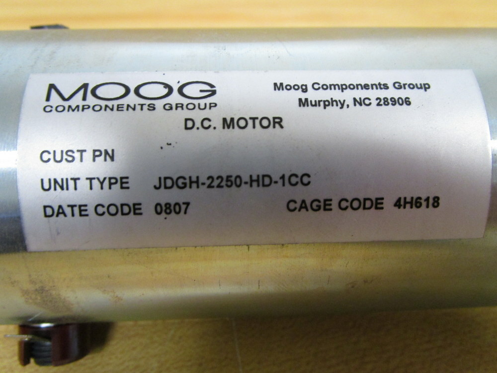 Moog JDGH-2250-HD-1CC DC Motor JDGH2250HD1CC