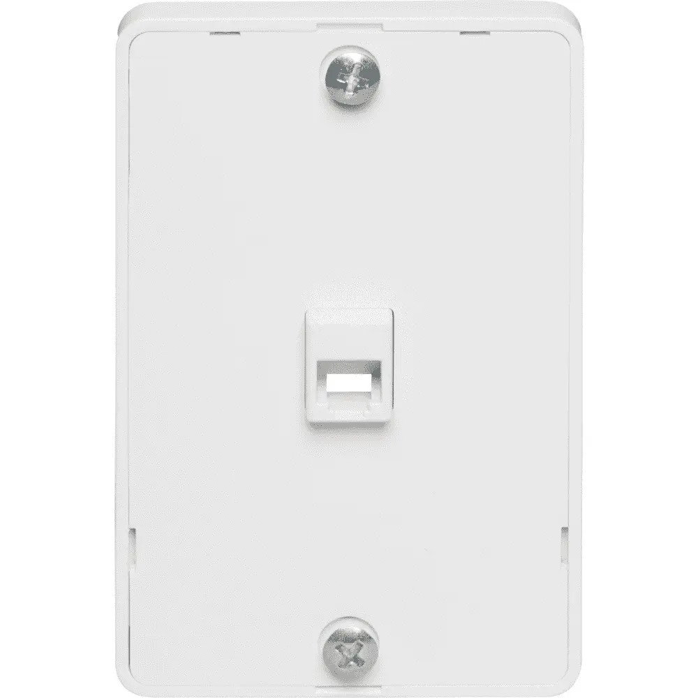 Pass & Seymour WMTE14-W Modular Wall Mount Telephone Jack 1/2″ Plastic