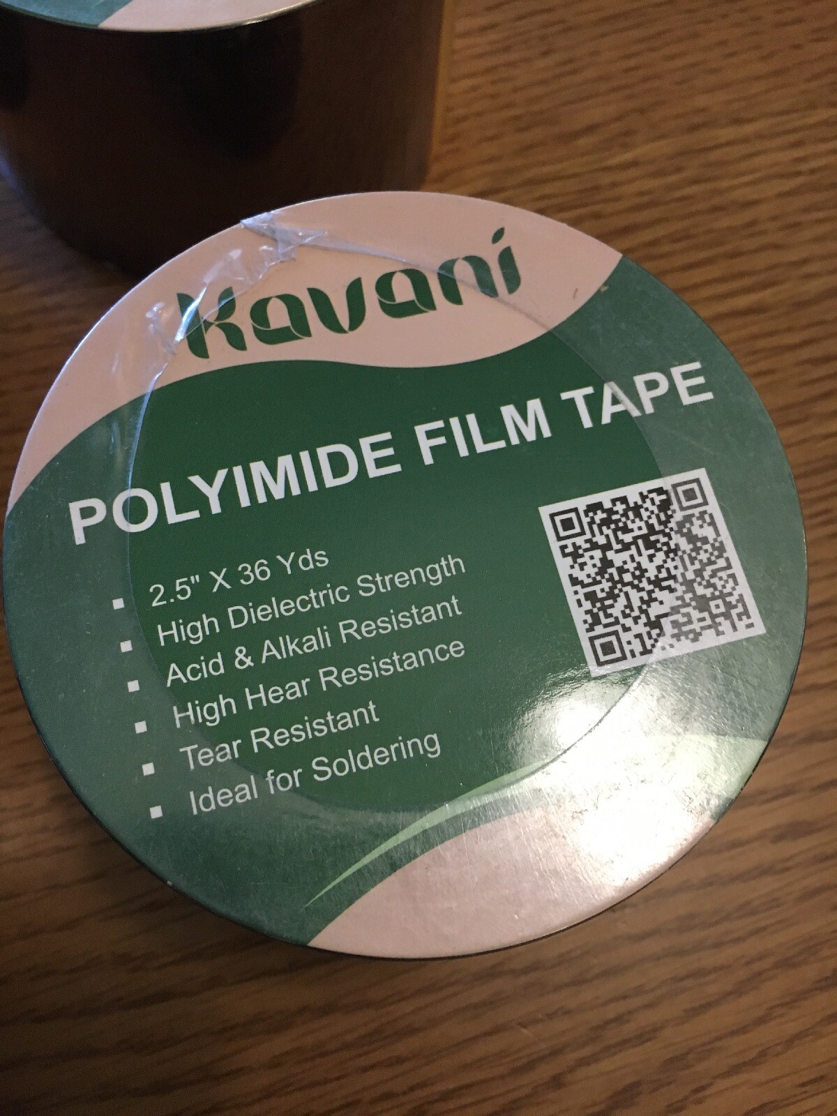 4 pcs Kapton Polyimide Tape Polyimide Film 2.5″ x 36 Yards 4 pack