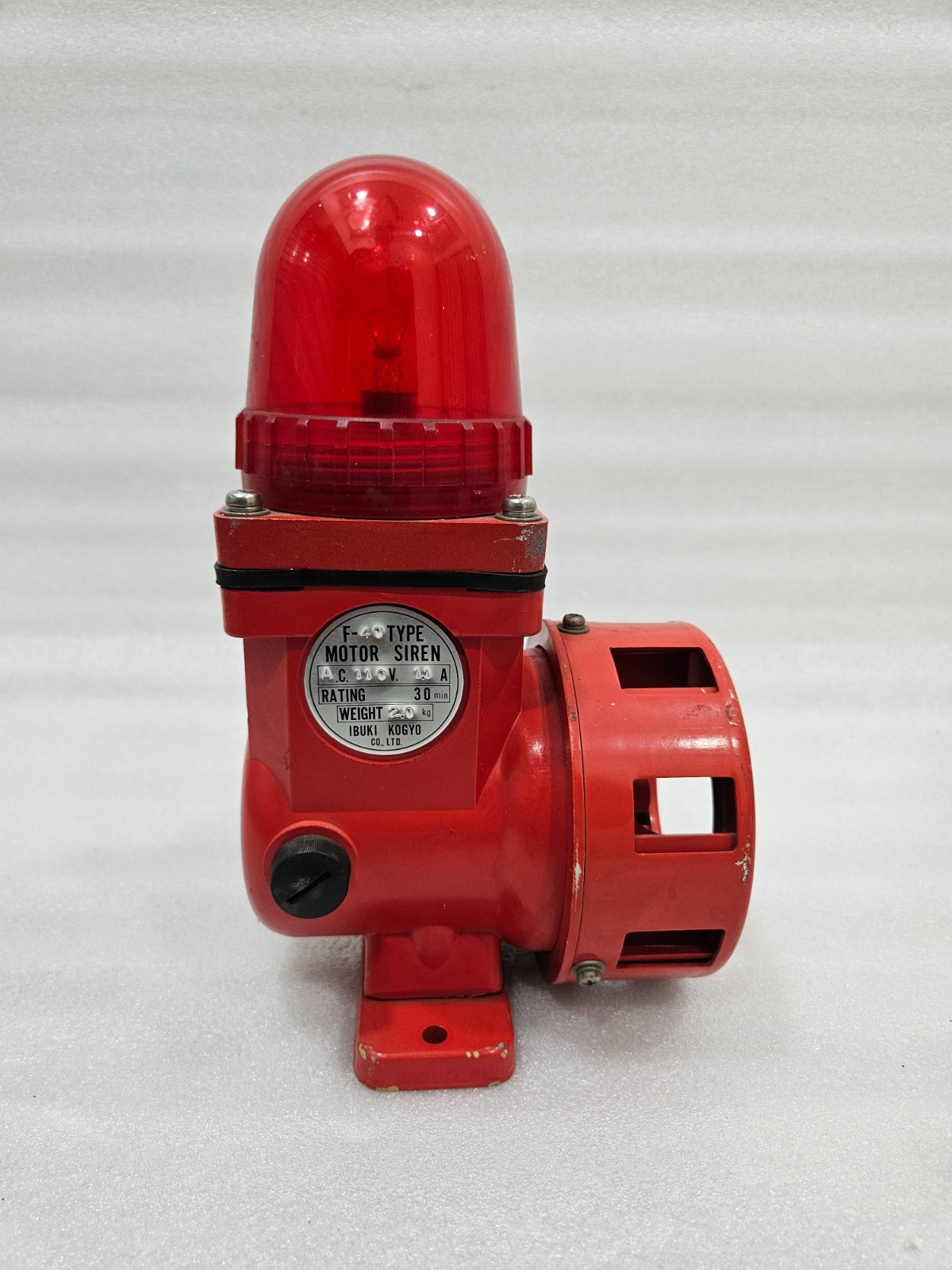 IBUKI KOGYO F-40 MOTOR SIREN AC 110V 1.1A