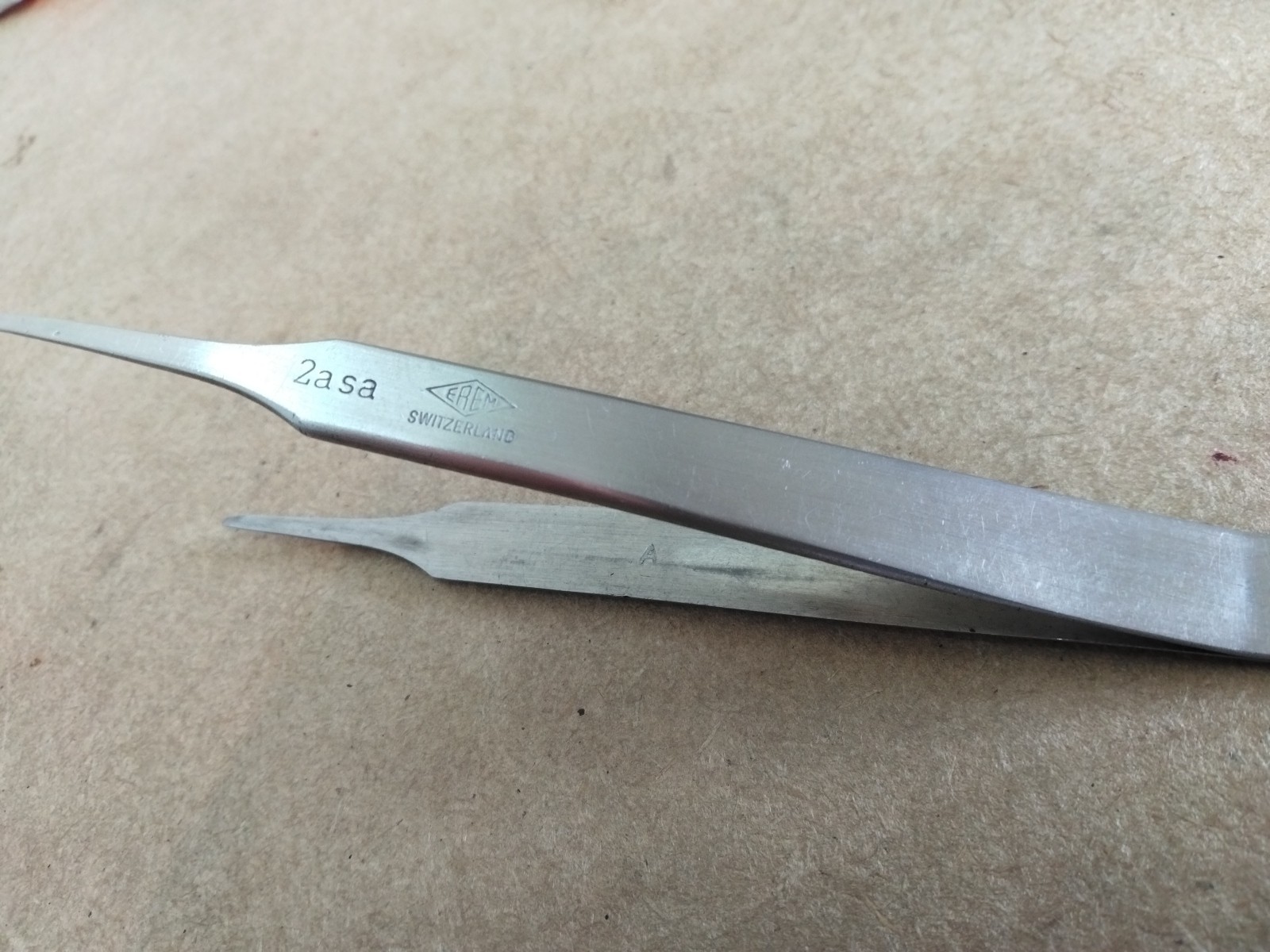1x Weller Erem 2ASA Tweezers Stainless Antimagnetic Anti-Acid Swiss –