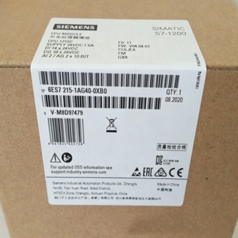 1PC New Siemens Unopened 6ES7 215-1AG40-0XB0 6ES7215-1AG40-0XB0 PLC