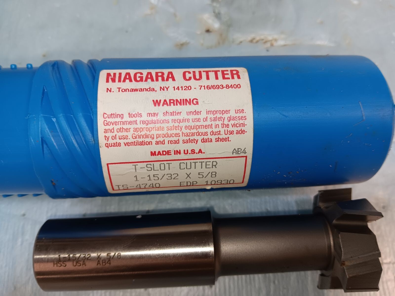 Niagara Cutter T-Slot Cutter 1-15/32 x 5/8 TS 4740 EDP 10930