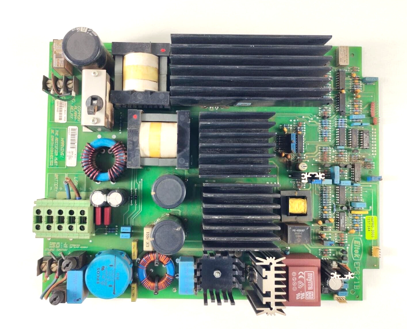 Eltek A/S EP671B Pcb Card Comp.Side T19075-H9-11, Solder Side T19076-H9-10