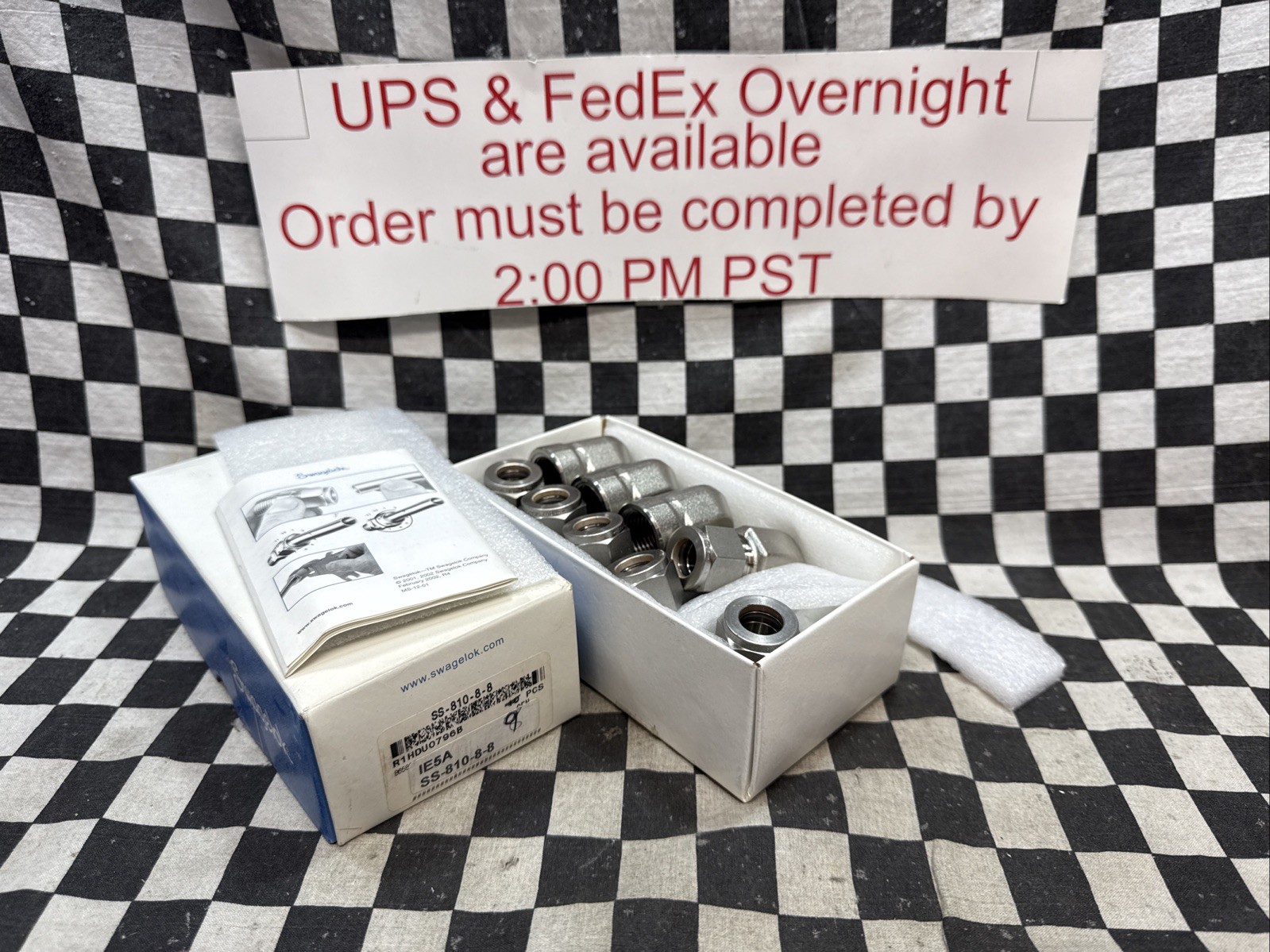 SWAGELOK SS-810-8-8, SS81088, Female Elbow 1/2″ X 1/2″, LOT OF 9, SHIPSAMEDAY