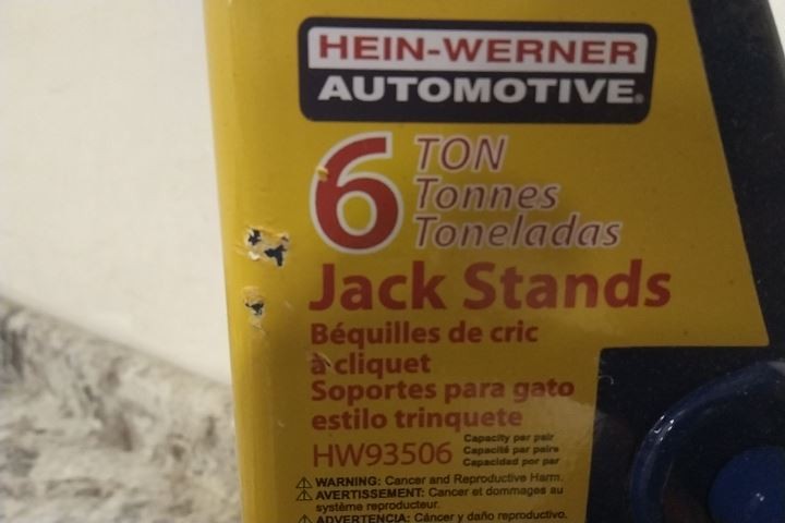 Hein-Werner HW93506 2 Pk 6 Ton Load Cap 25-1/4 In Max Extended H Vehicle Stand