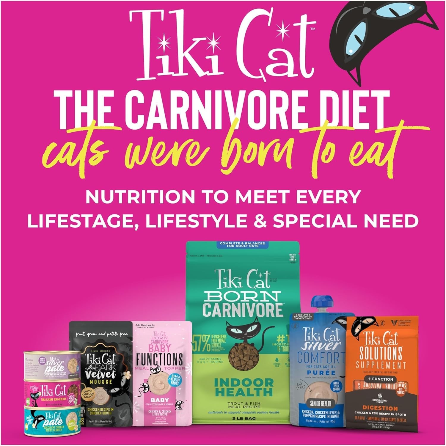 Tiki Cat Seafood Selects Wet Cat Food Mega Pack, 2.8 oz Can (36 Count)