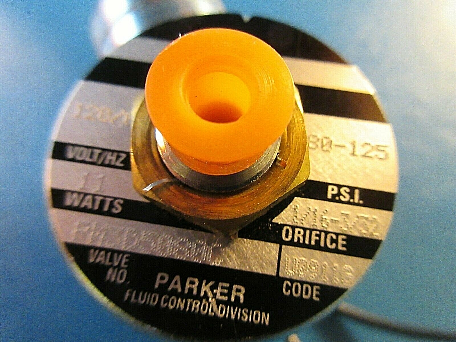 Parker Solenoid Valve PM3D5080C, 120V/60HZ, 11W, 80-125PSI, 1/16-3/32 ORIFICE