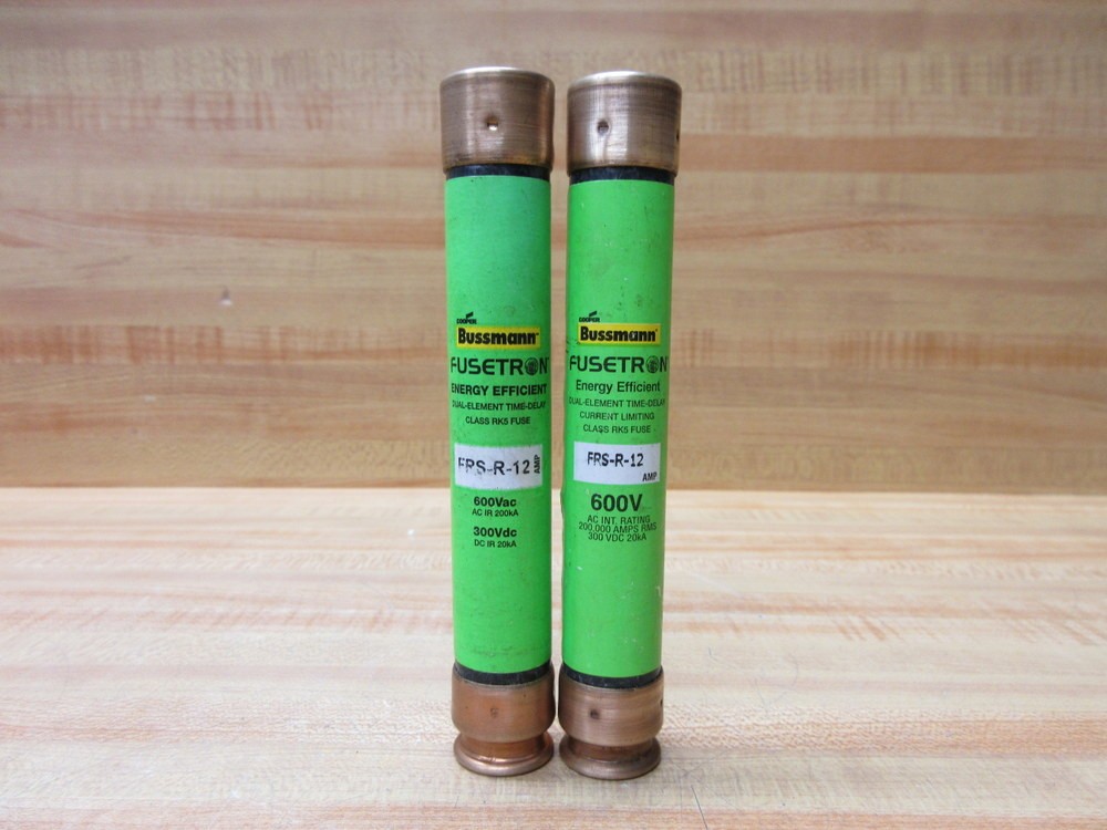 Buss FRS-R-12 Bussmann Fuse Cross Ref 2A162 Energy Efficient (Pack of 2)