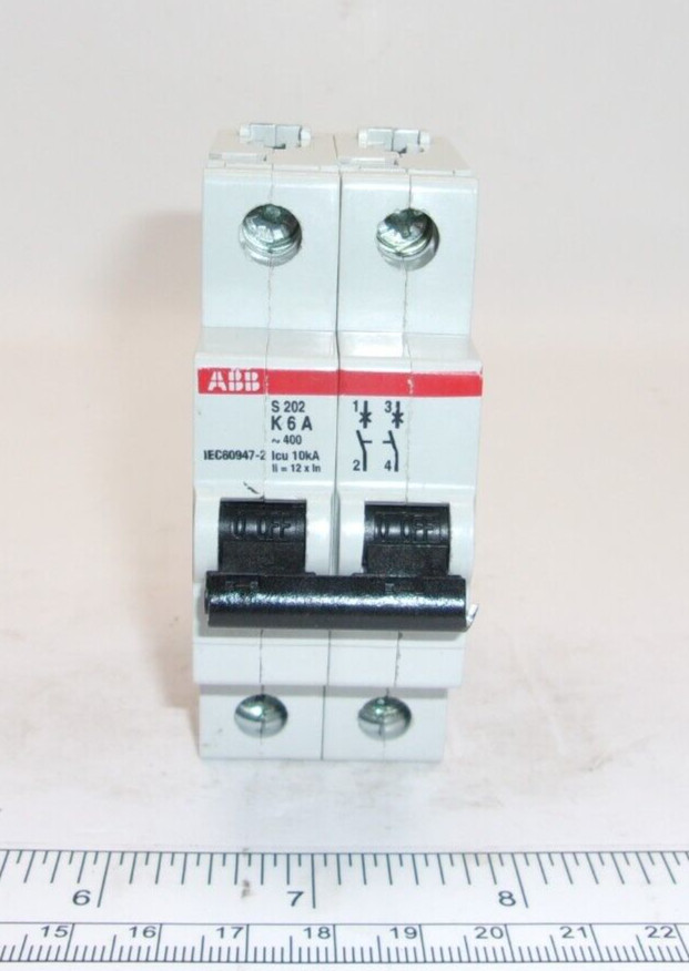ABB S202U-K6A, Circuit Breaker 6A, 2223A