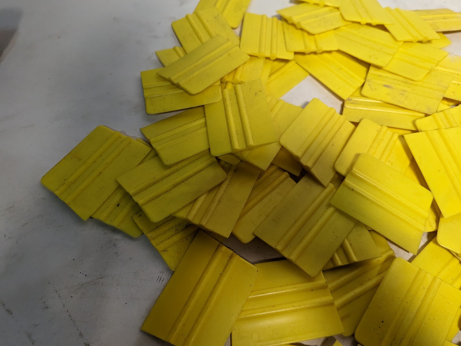 Lot of Kern EDM squeegees, 4 in x 3 in, as pictured
