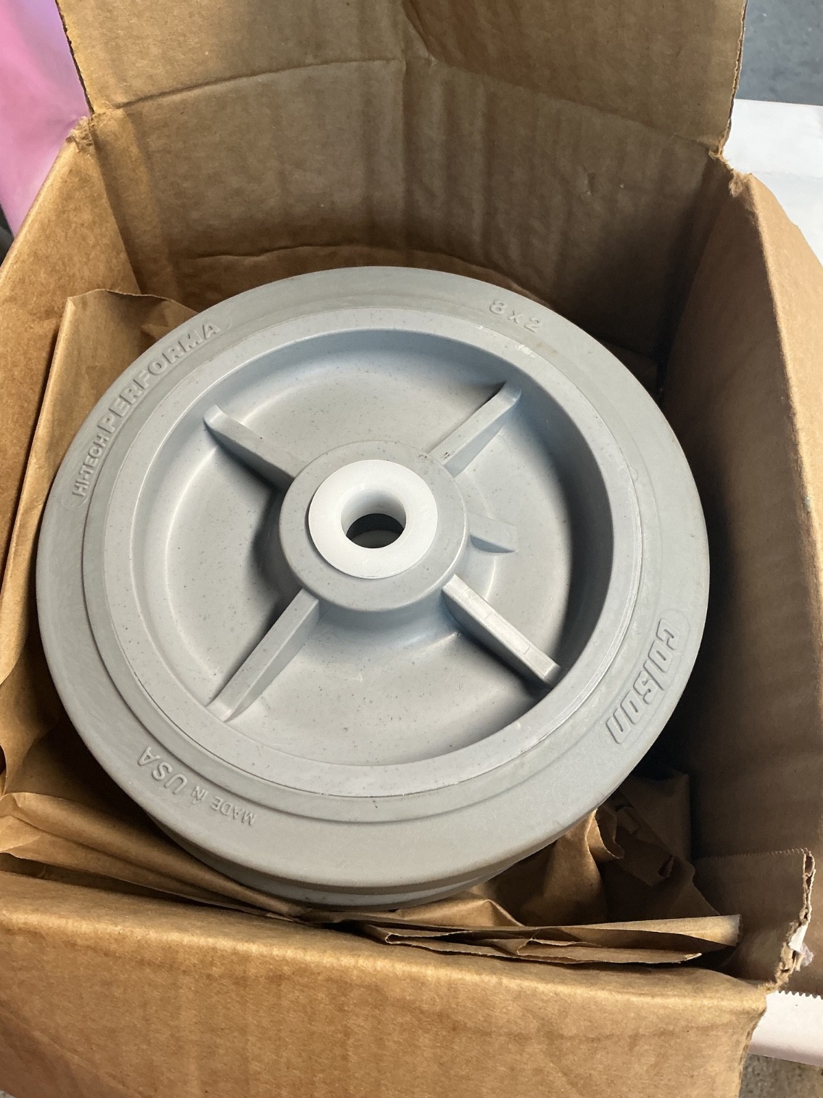 genie lift 2 colson tires 8 inch x 2inch