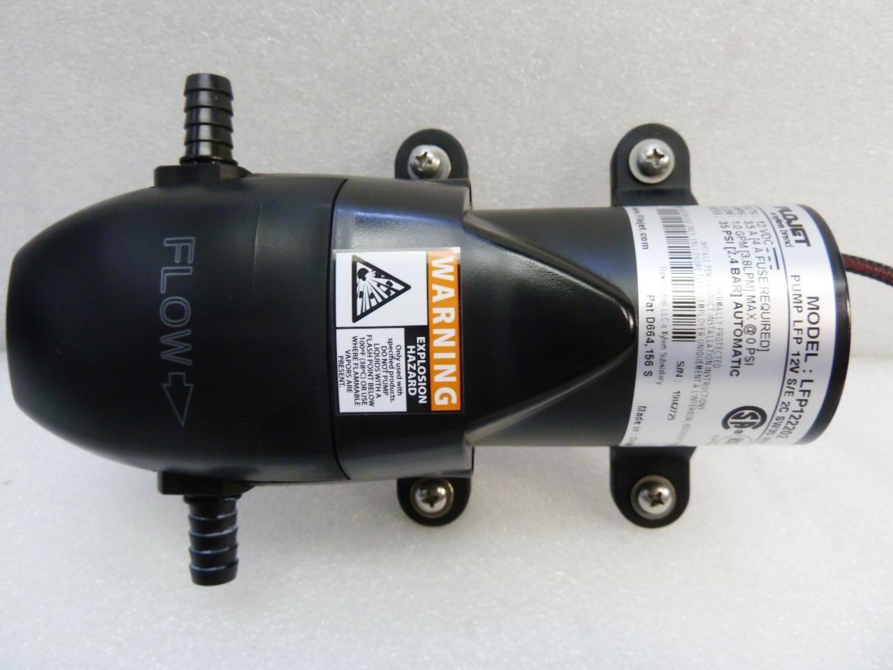 NEW FLOJET Auto Water Sys Pmp LFP 12V S/E 2C SW35 NBP Model: LFP122202