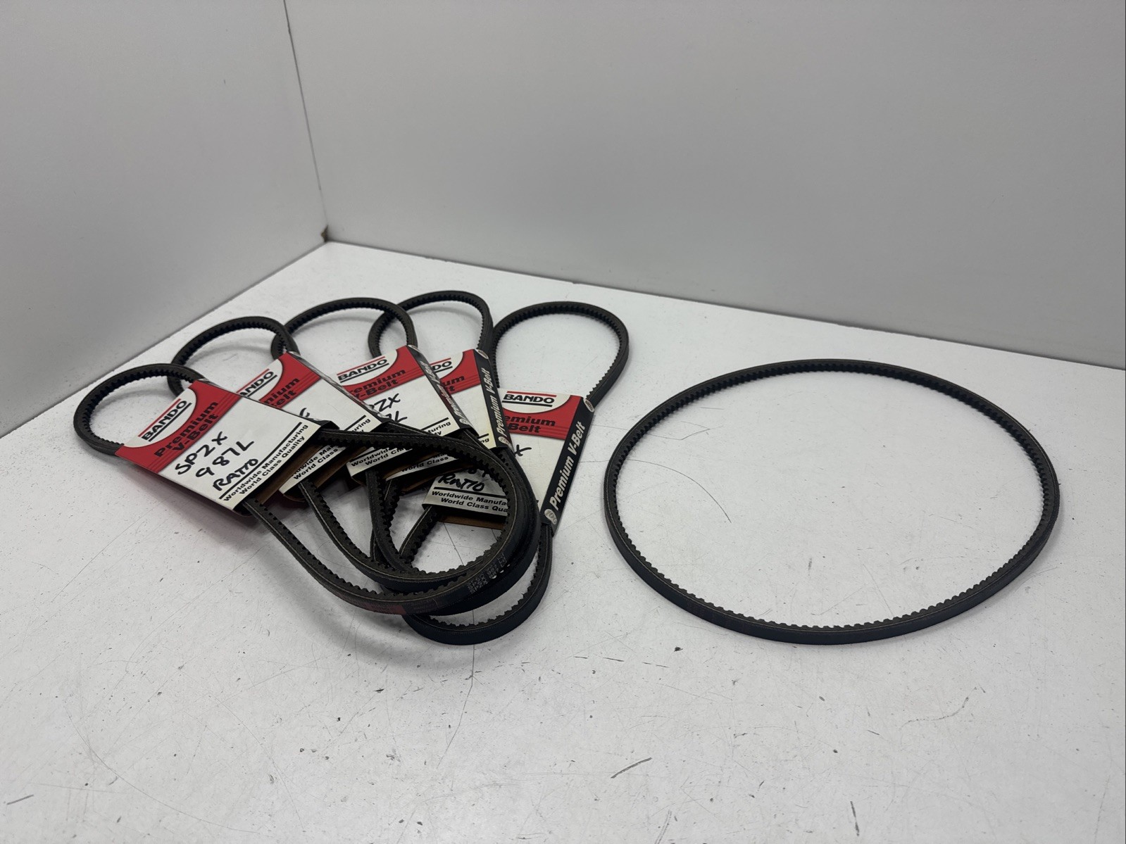 (Qty.6) Bando Power King SPZX987L , SPZ-X-987L , SPZX-987-L , Cogged V-belts