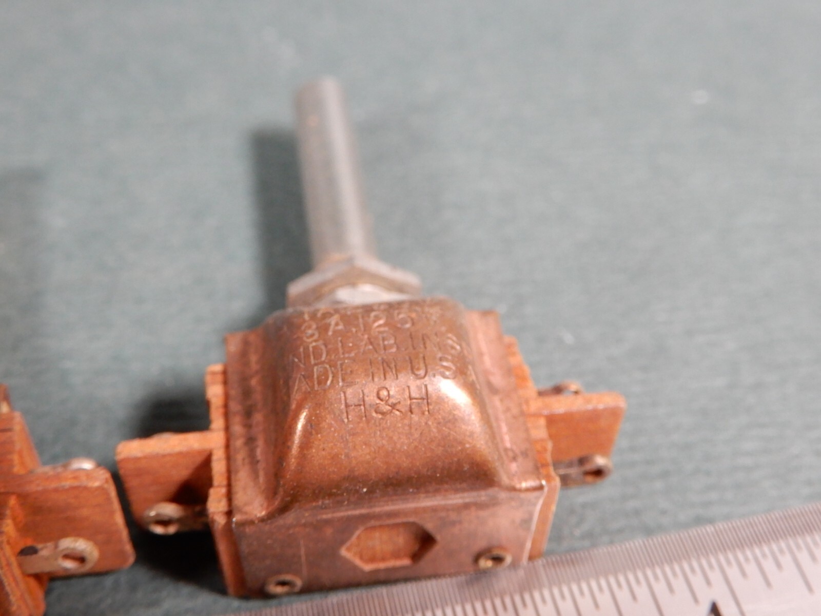 Arrow H&H Beautiful Copper Clad Two Pole NC On Off Switches Qty 2 NOS Vintage