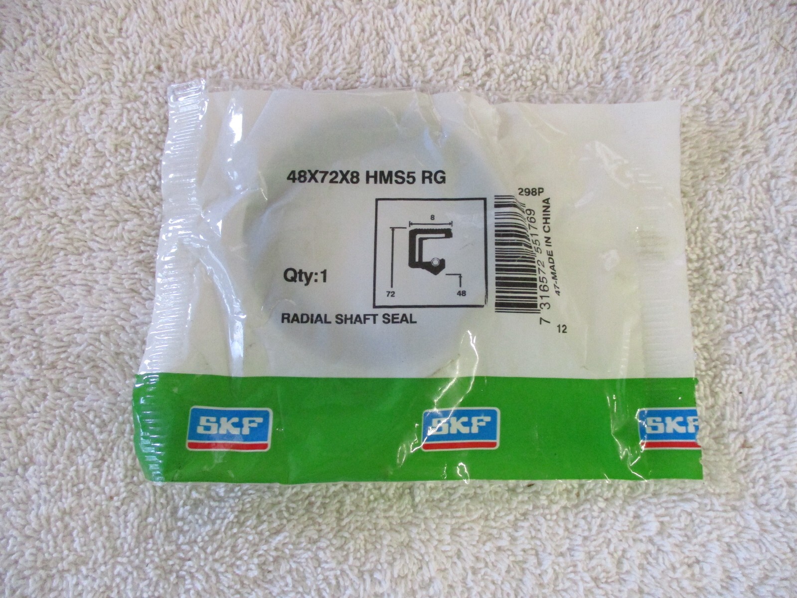 FS SKF Oil Seal 48X72X8 HMS5 RG 48X72X8
